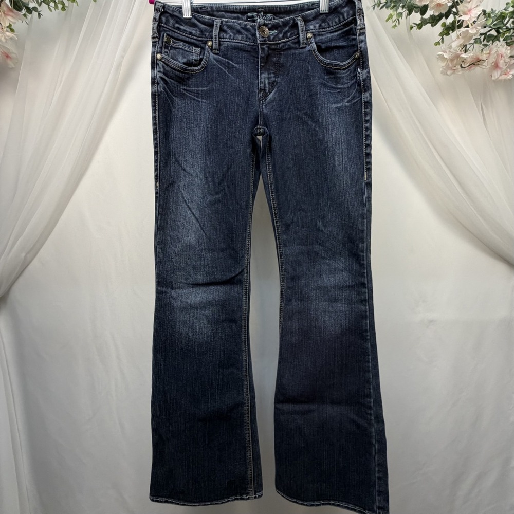 Vintage Silver Jeans Aiko Bootcut Denim Jeans Size 30 Blue Cowgirl Western Farm